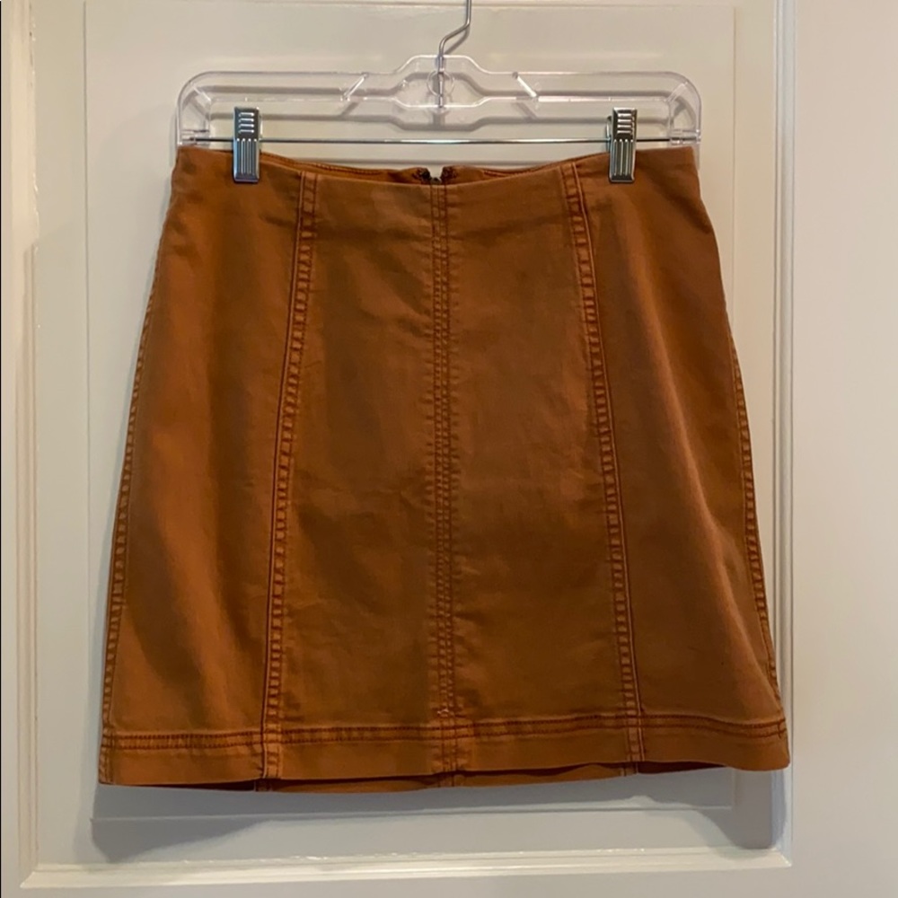 Free People Modern Femme Denim Skirt